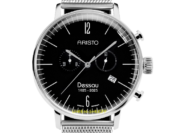 Aristo Bauhaus Chrono Aristo Bauhaus Chrono 4H285-M-100 schwarzes Zifferblatt